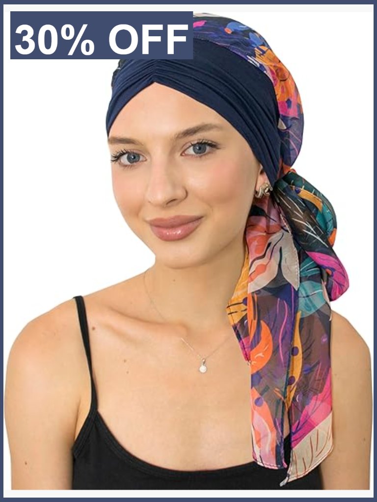 Hair Loss Cover Headwrap For Women Turban Skull Cap Bamboo Viscose Hat
